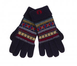 FRED_PERRY_Gants_Touch_Screen_Fairisle_Bleu_navy_76_laine_19_nylon_4_acrylique_2_metalique_50e