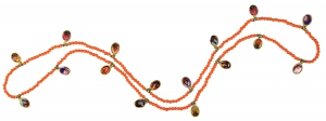 COLLIER_PORTE_BONHEUR_ORANGE-perles_de_verre_mdailles_10