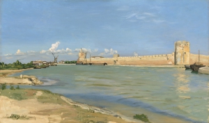 17_Bazille_Les_Remparts_d_Aigues_mortes_Washington