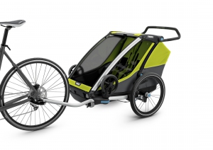 Thule_Chariot_Cab2_Chartreuse_Cycling_InUse_ISO_10204001