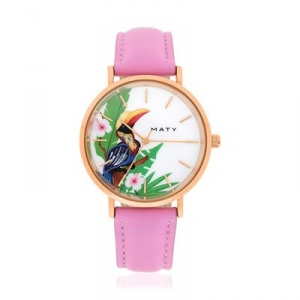 montre-dor-e-rose-bracelet-cuir