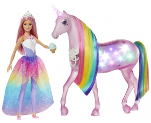 Barbie_et_sa_licorne_lumiere_magique