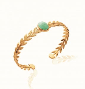 Bracelet_Jonc_Laurier_Aventurine_