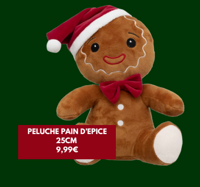 Peluche Pain d'épice à 9,99 chez B&M