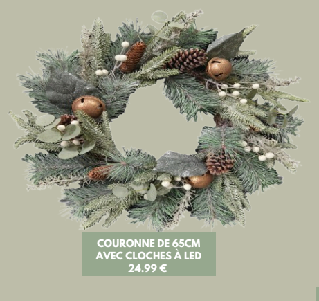 Couronne avec cloches à led B&M